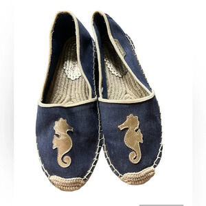 Lilly Pulitzer Seahorse Espadrilles, size 10
